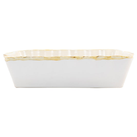 Vietri - ITALIAN BAKERS LARGE RECTANGULAR BAKER - WHITE - Findlay Rowe Designs