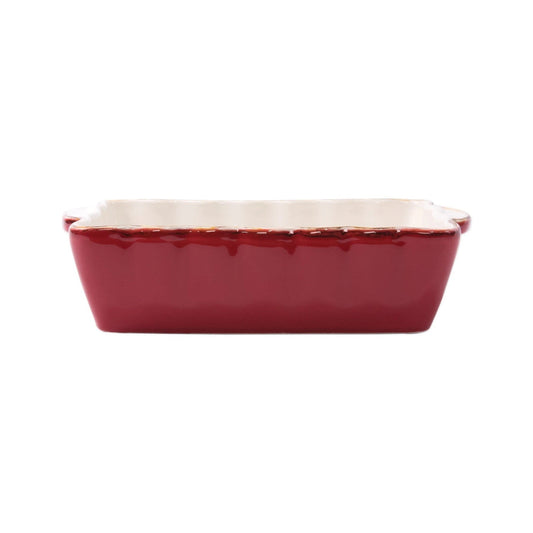 Vietri - ITALIAN BAKERS SMALL RECTANGULAR BAKER - RED - Findlay Rowe Designs