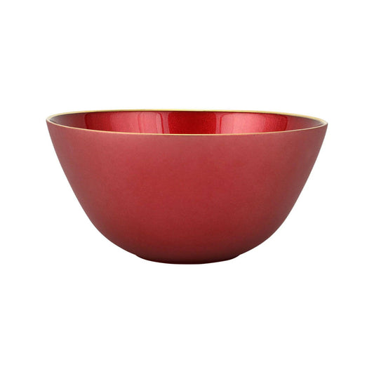 METALLIC RUBY DEEP BOWL GLASS - Findlay Rowe Designs