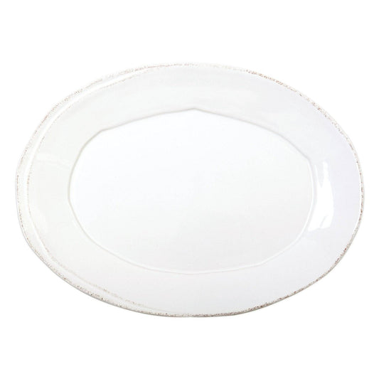 Vietri - Lastra Small Oval Platter - White - Findlay Rowe Designs