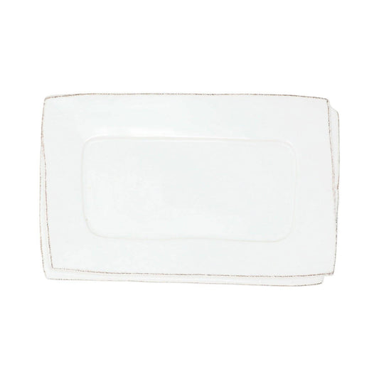 VIETRI - LASTRA WHITE SMALL RECTANGULAR TRAY - Findlay Rowe Designs