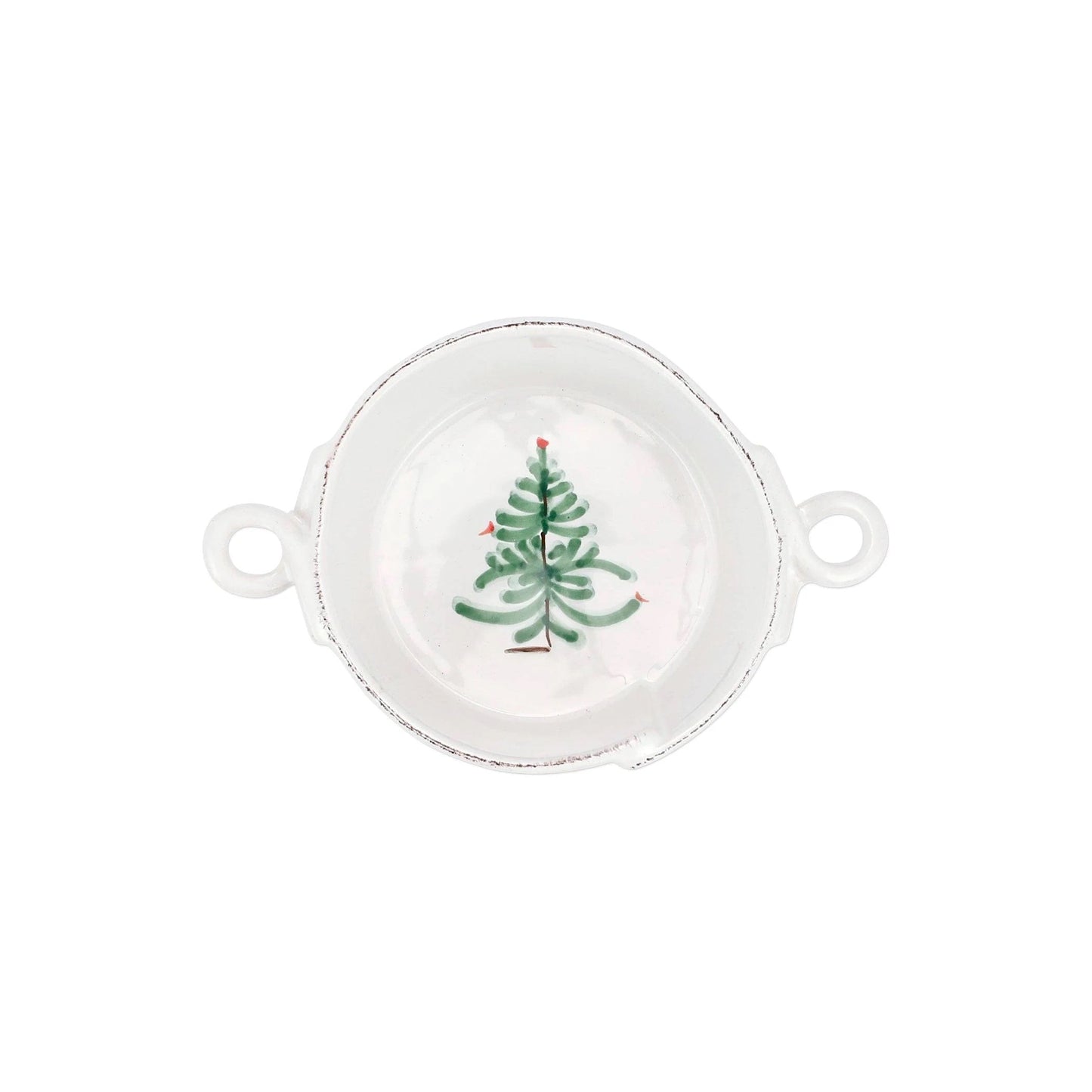 Vietri - Lastra Holiday Small Handled Bowl - Findlay Rowe Designs