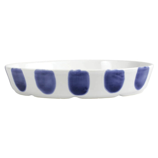 Vietri - Santorini Dot Oval Baker - Findlay Rowe Designs