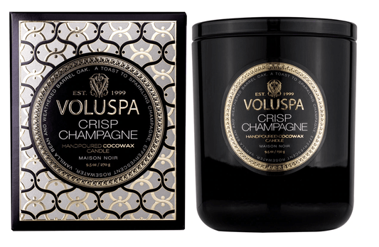 VOLUSPA - CRISP CHAMPAGNE CLASSIC CANDLE - Findlay Rowe Designs