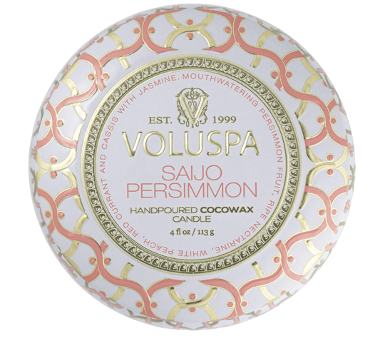 VOLUSPA - SAIJO PERSIMMON MINI TIN - Findlay Rowe Designs