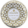 Voluspa - Mini Tin Candle - Suede Blanc - Findlay Rowe Designs
