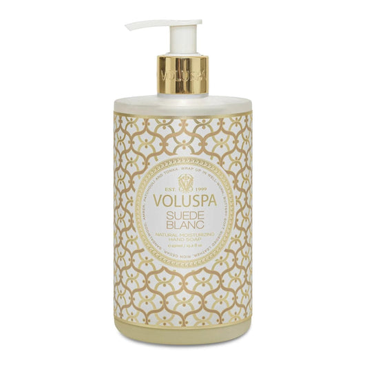 Voluspa - HANDSOAP SUEDE BLANC - Findlay Rowe Designs