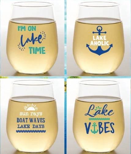 Wine-Oh - On Lake Time Wine Glasses - Findlay Rowe Designs