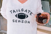 Tailgate Season WOODEN SHIPS -  Pure Snow V-Neck Lightweight Sweater - Findlay Rowe Designs