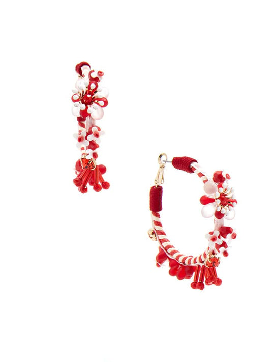 Earrings - Floral Hoop - Findlay Rowe Designs