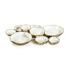 Zodax - Cluster of 9 Round Serving Bowls - Gold/White - Findlay Rowe Designs