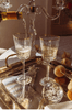 Zodax - Aperitivo Triangular Wine Glass Clear w/ Gold Rim - Findlay Rowe Designs