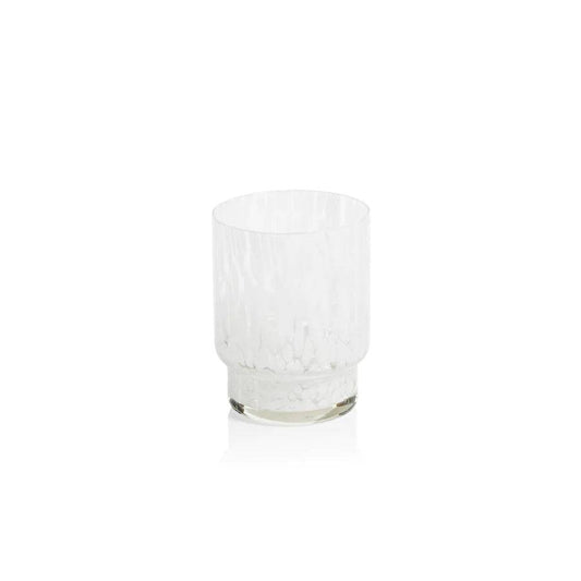 Zodax - Amalfi Tortoise Glassware - Tumbler - White - Findlay Rowe Designs