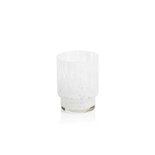 ZODAX  Amalfi Tortoise Glassware - White TUMBLER - Findlay Rowe Designs