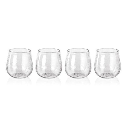 Garan Hammered Stemless All-Purpose Glasses - Findlay Rowe Designs