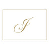 Caspari - Blank Correspondence Cards - Single Initial - Gold Embossed - Findlay Rowe Designs
