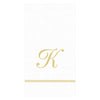 Caspari - Guest Towel Napkins - Single Initial - Hemstitch Script - Findlay Rowe Designs
