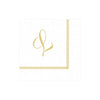 Caspari - Cocktail Napkins - Initial Hemstitch - Findlay Rowe Designs